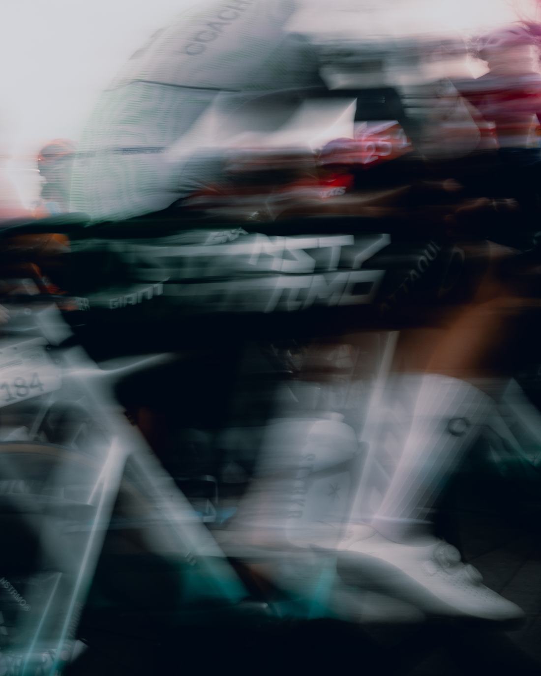 NSTRMO bike in the bunch, motion blur