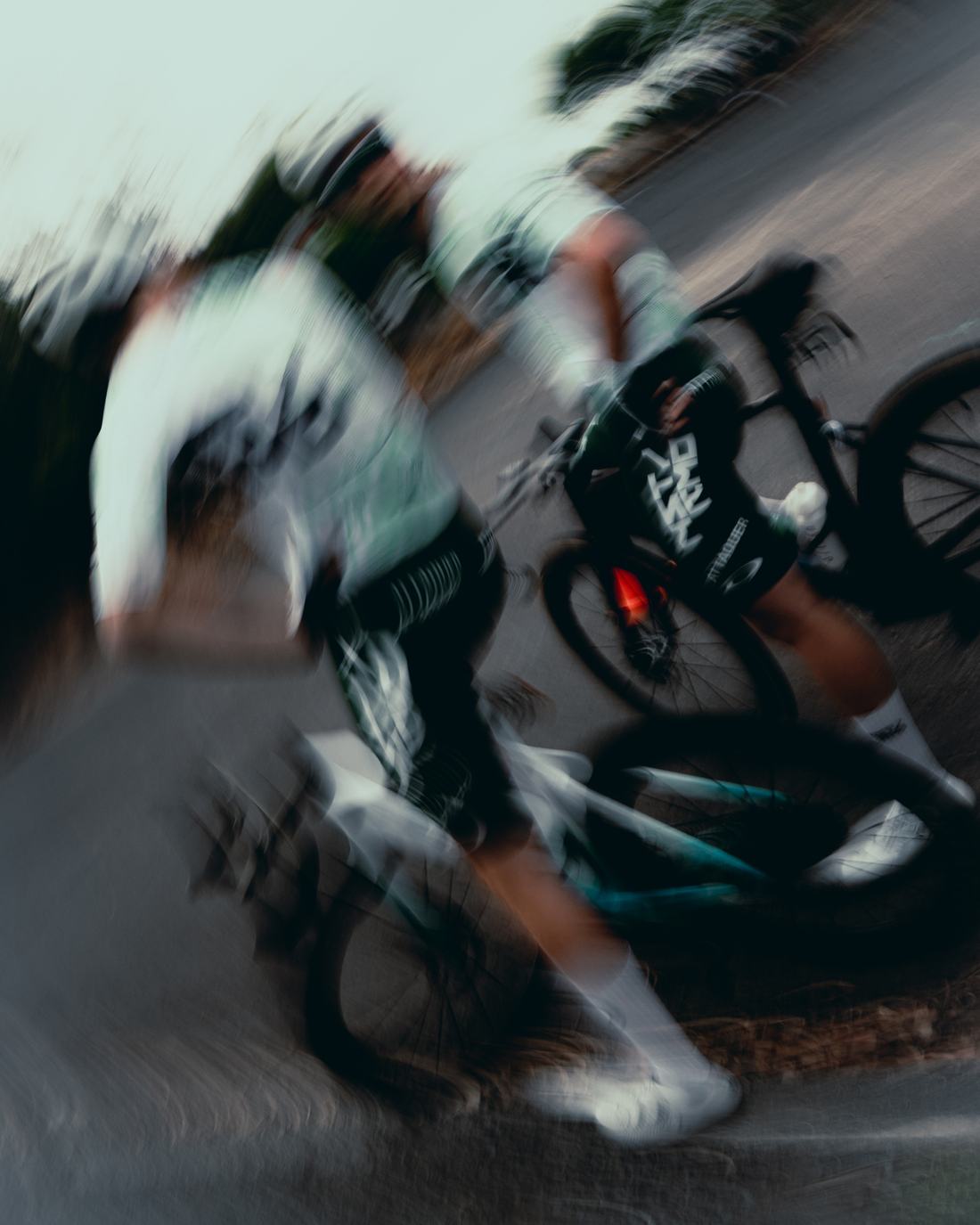 NSTRMO riders on the road, motion blur
