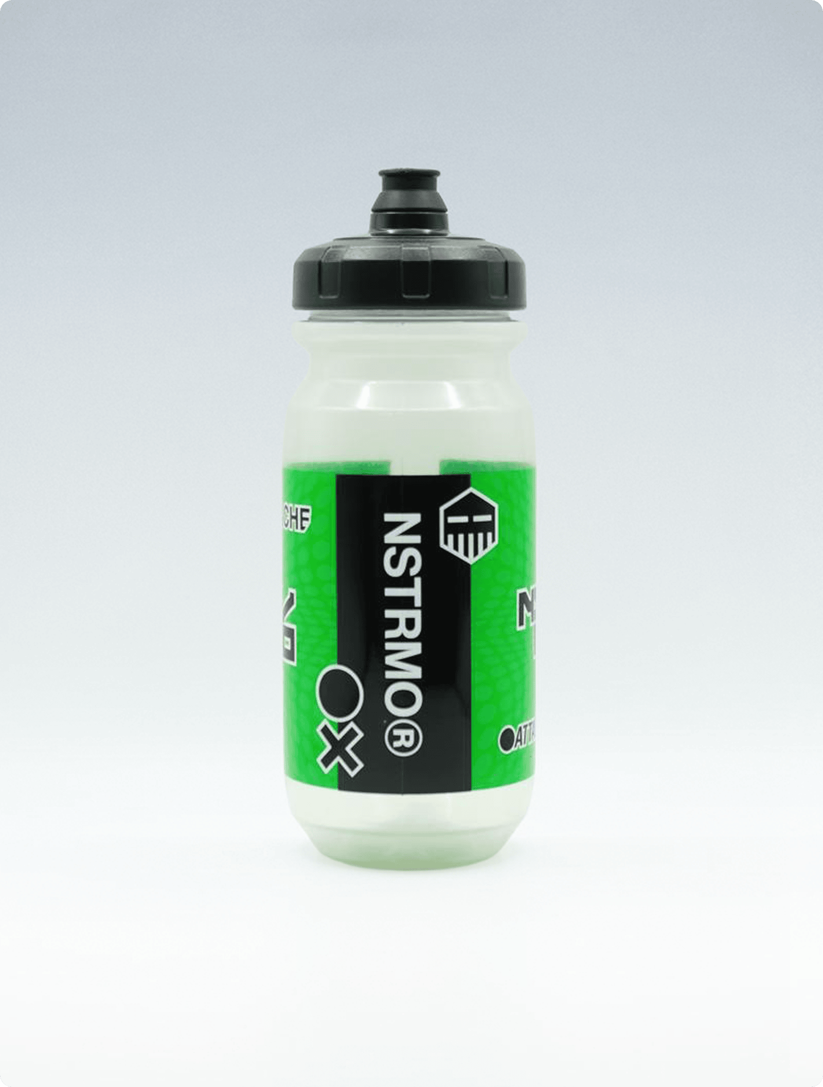 NSTRMO Race Bidon 600ml - clear/team green