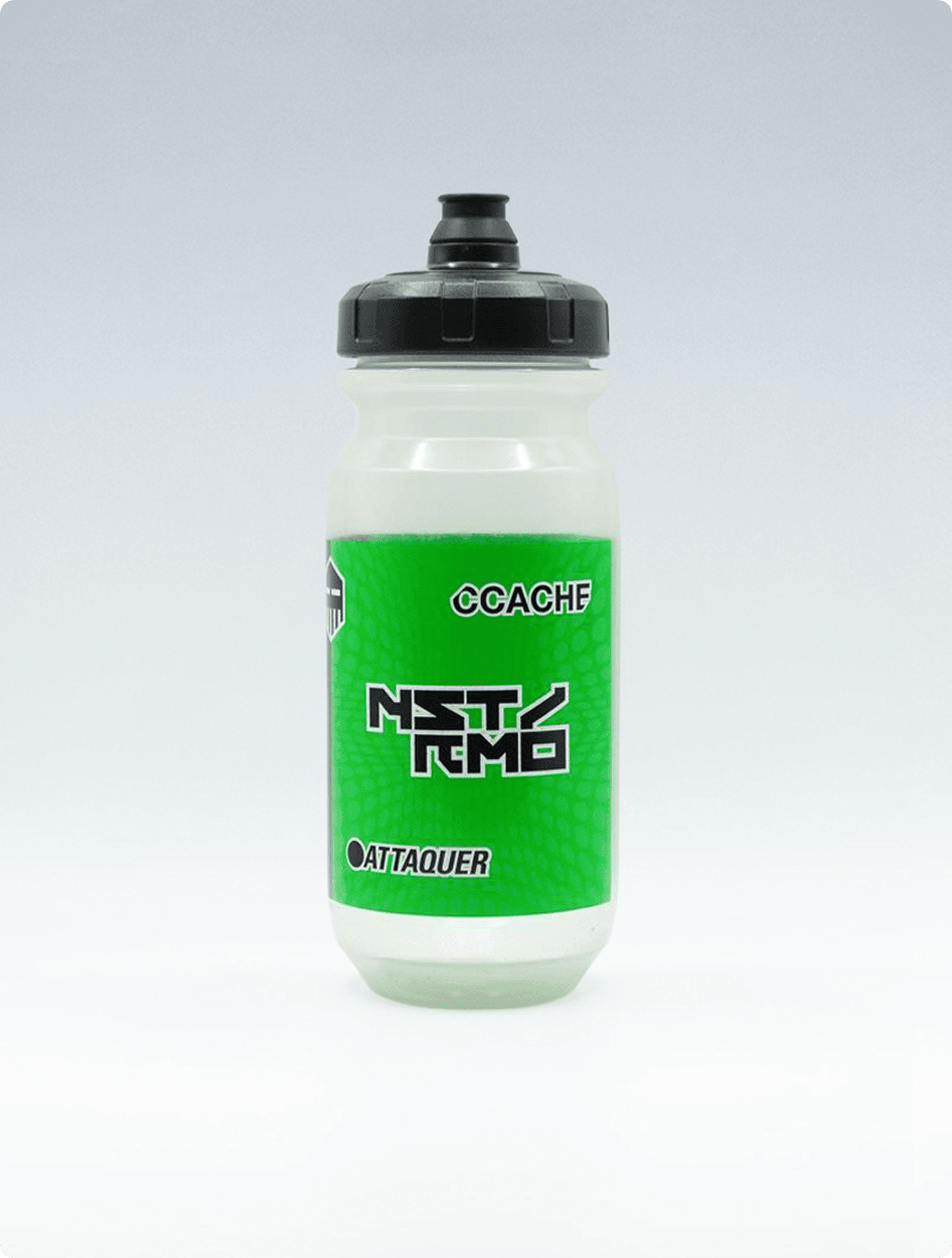 NSTRMO Race Bidon 600ml - clear/team green