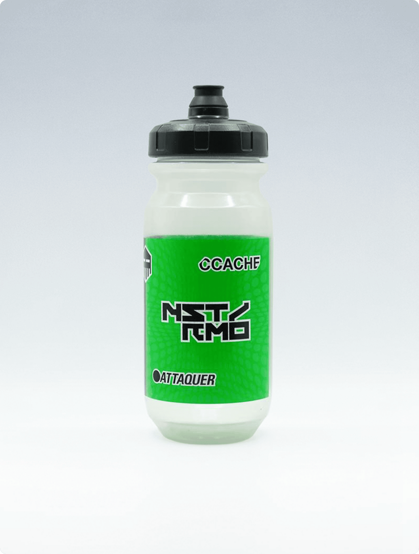 NSTRMO Race Bidon 600ml - clear/team green