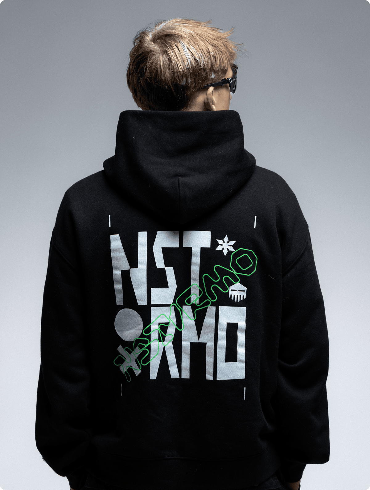 NSTRMO Crew Hooded Full Zip - Black &mdash; image 4 of 7