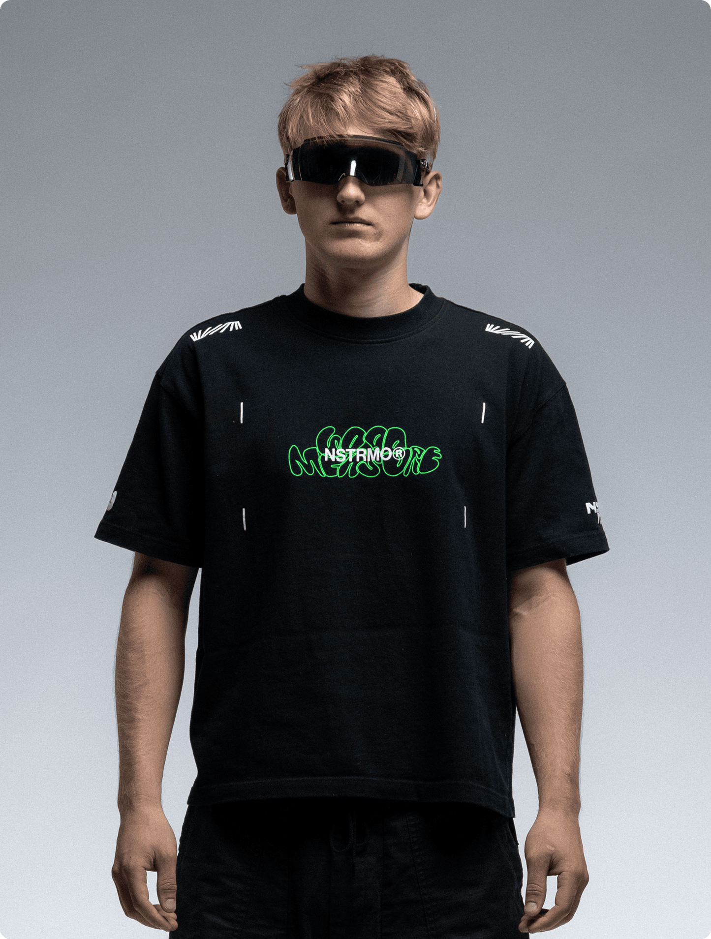 NSTRMO x Good Measure Box Tee - Black