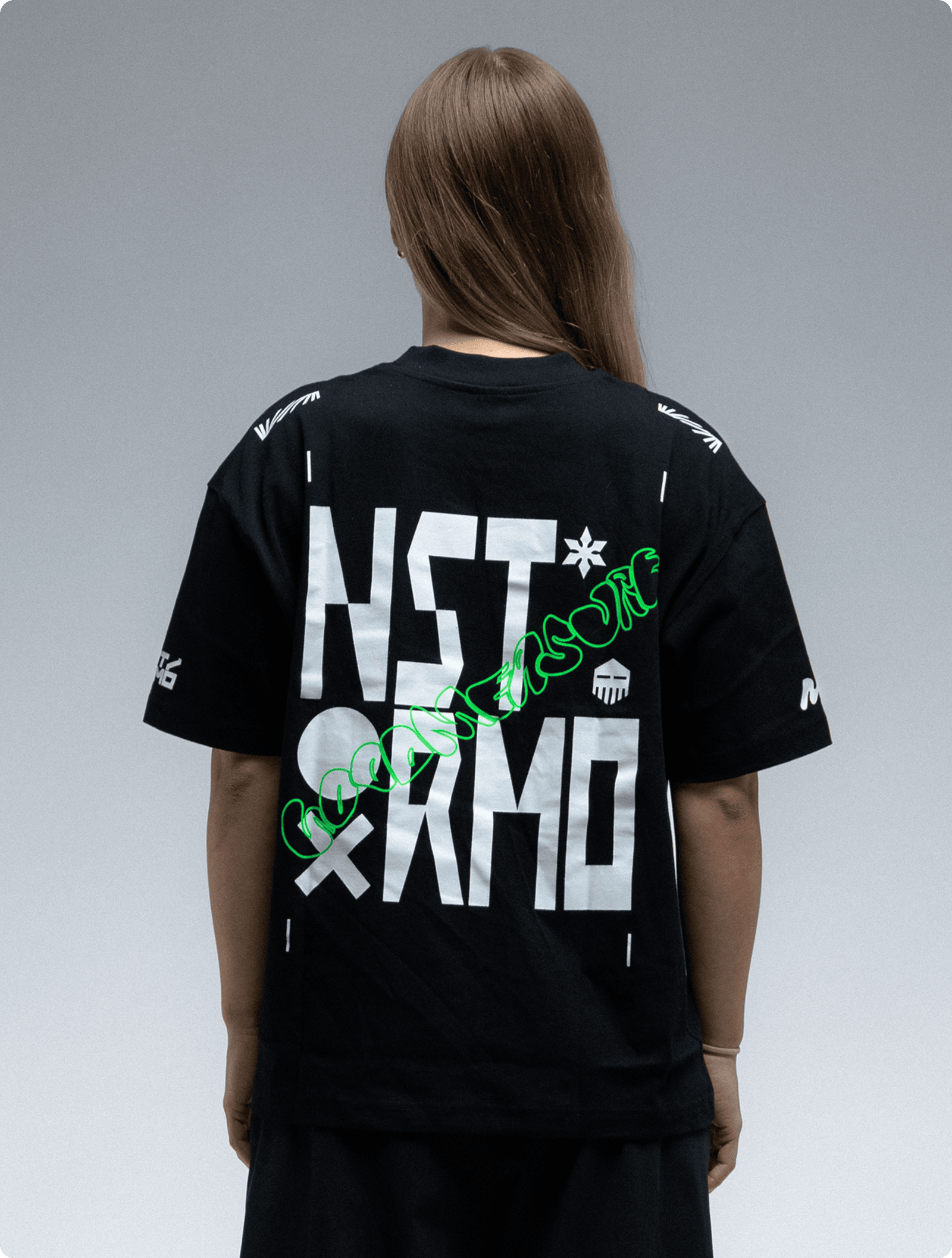 NSTRMO x Good Measure Box Tee - Black