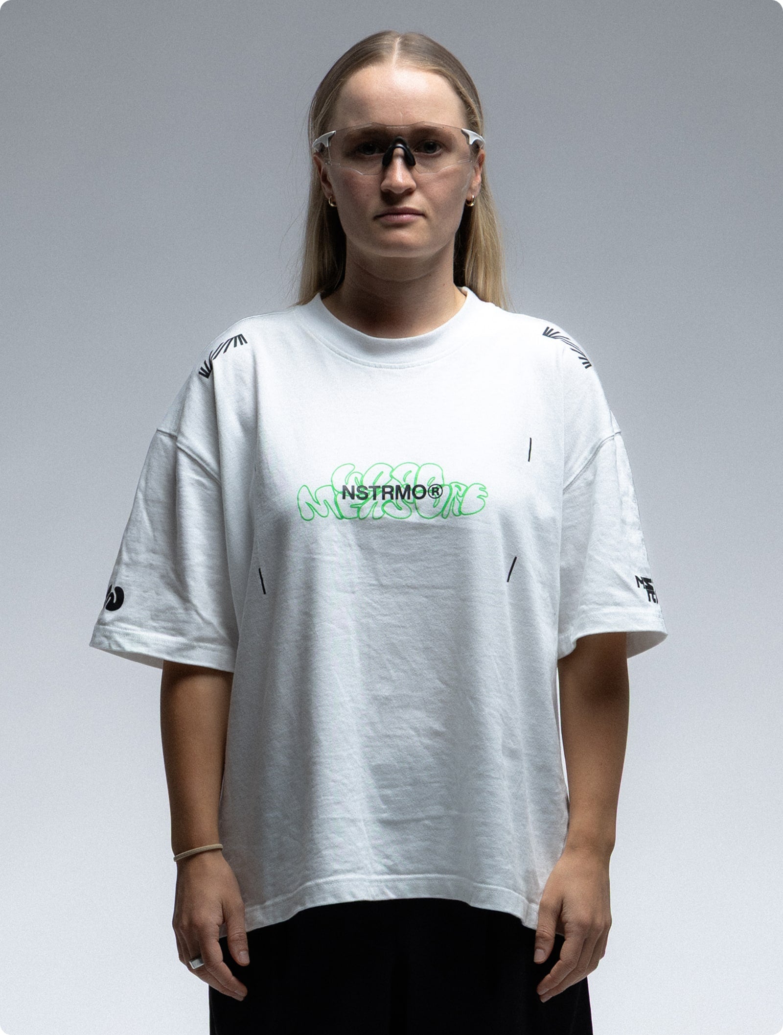 NSTRMO x Good Measure Box Tee - White