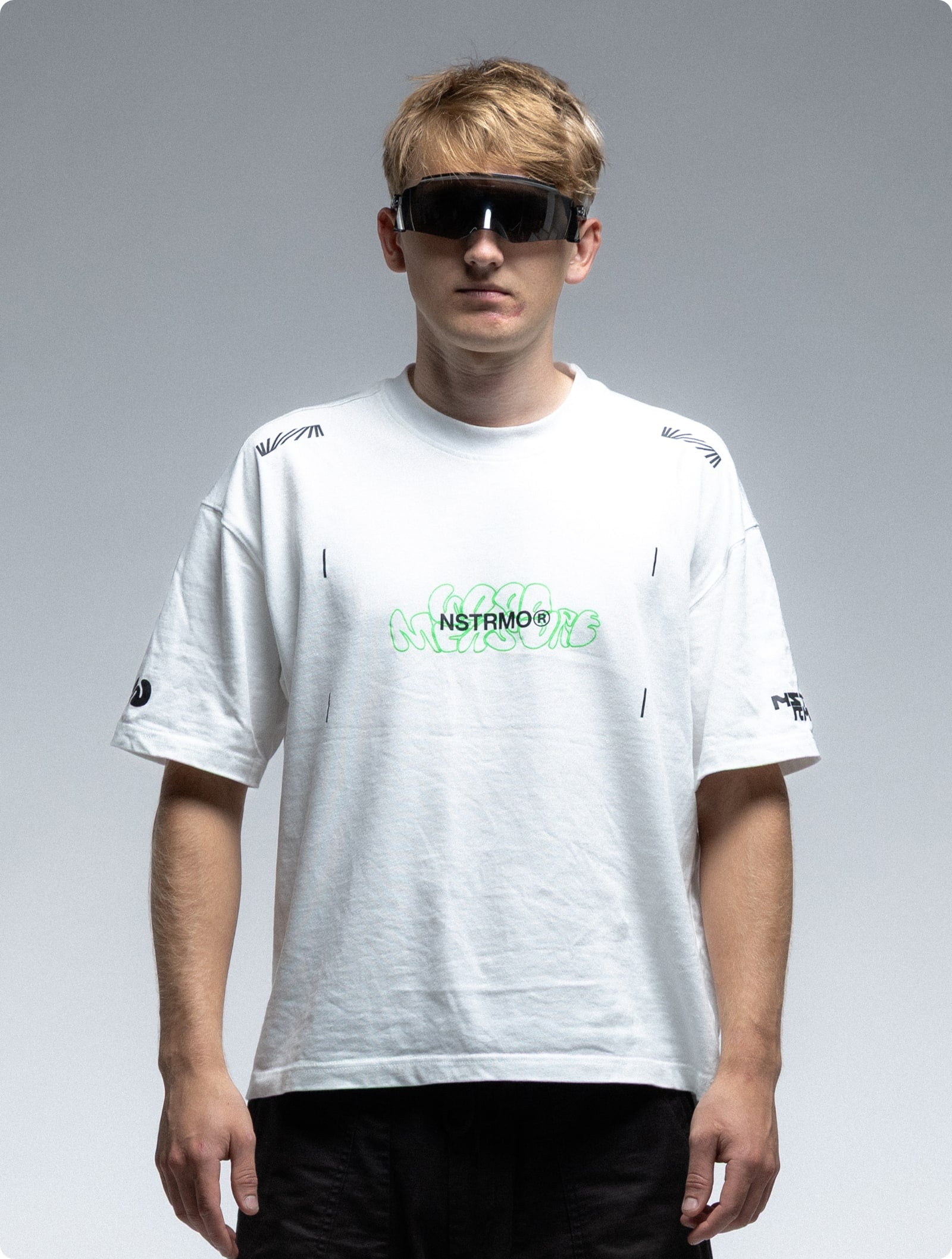NSTRMO x Good Measure Box Tee - White
