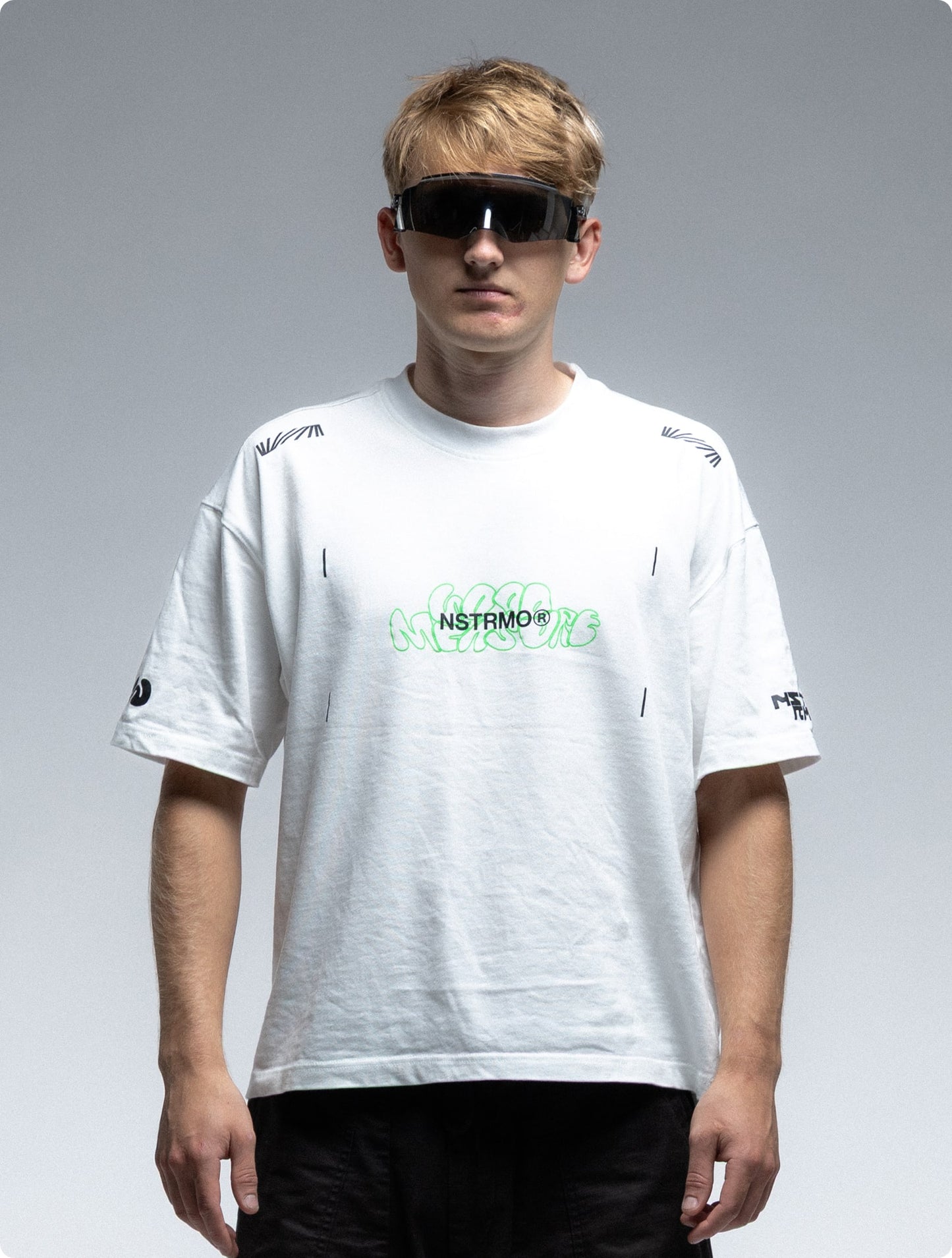 NSTRMO x Good Measure Box Tee - White