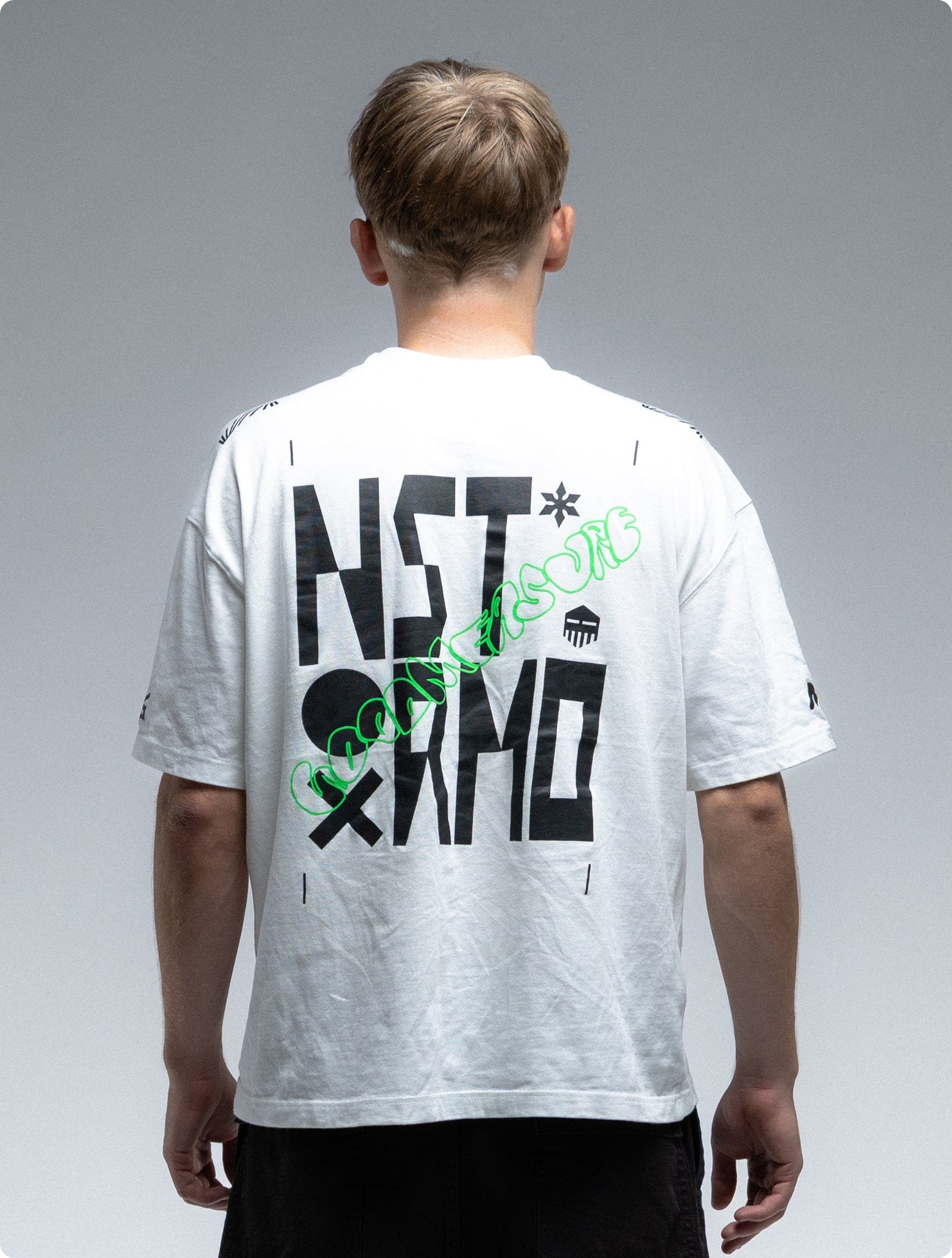 NSTRMO x Good Measure Box Tee - White
