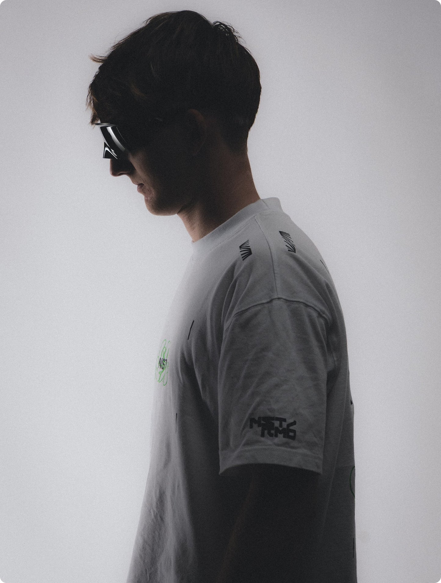 NSTRMO x Good Measure Box Tee - White