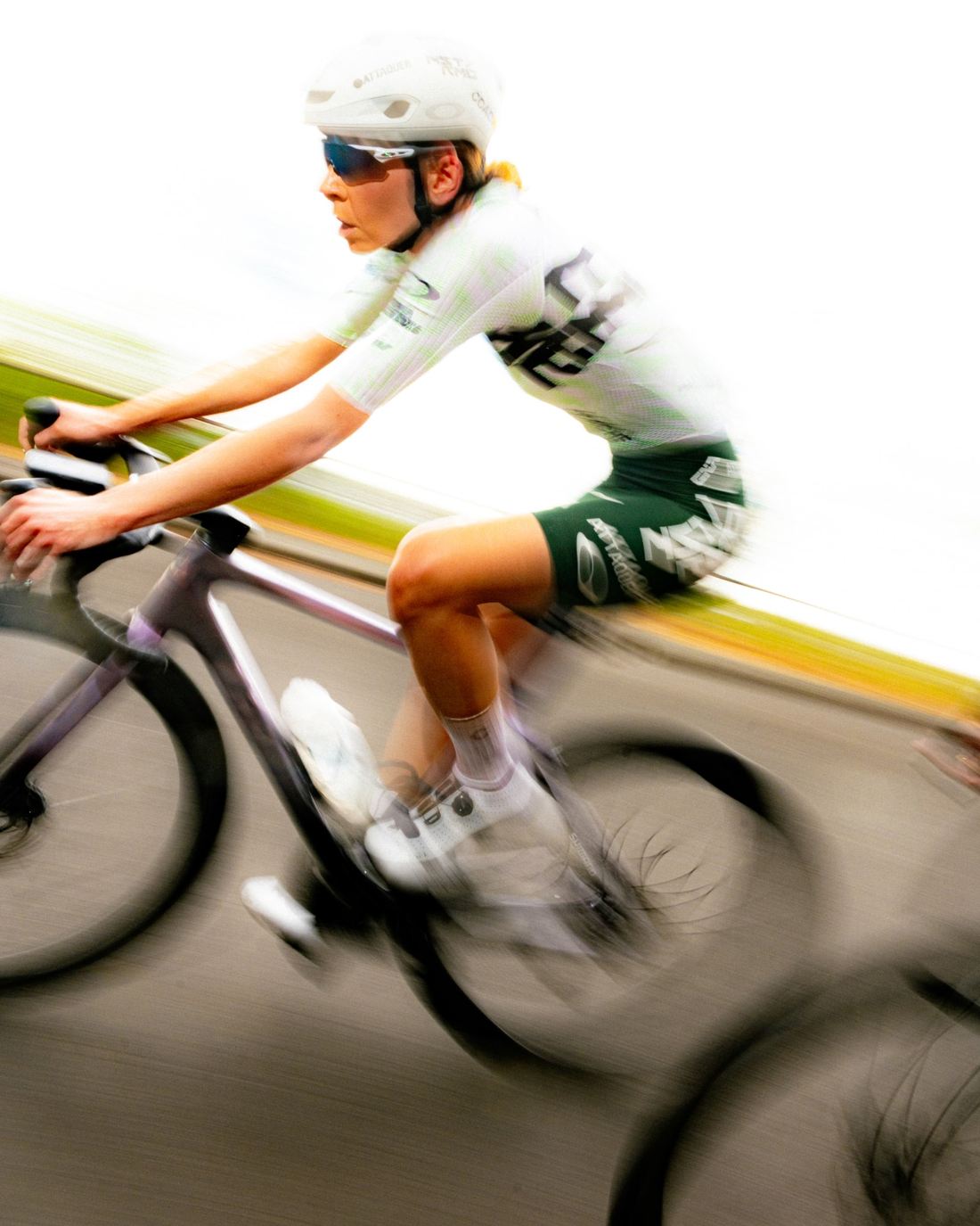 NSTRMO rider against a blown-out background